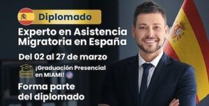 imagen de banner de inscripción en el curso online de Diplomado Experto en Asistencia Migratoria en España